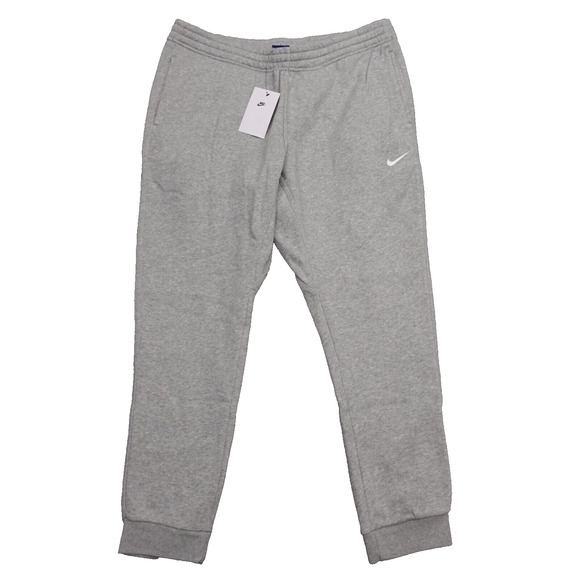 New Nike Mens XL Club Fleece Jogger Tapered Pants Heather Grey 826431 063